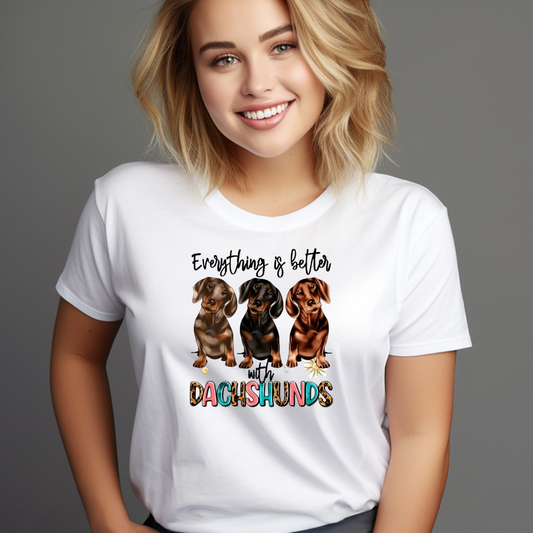 Girls/Guys - Dog Lovers - Short Sleeve T-Shirt-1