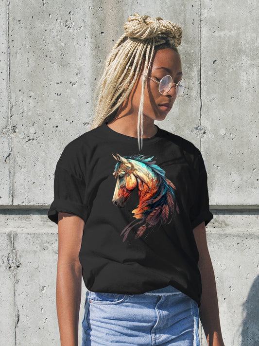 Girls - Guys Horse Lovers - Short Sleeve T-Shirt-17