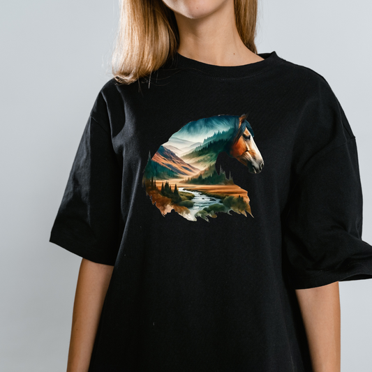 Girls - Guys Horse Lovers - Short Sleeve T-Shirt-18