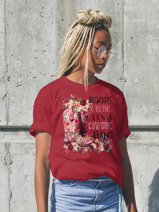 Girls - Guys - Cowgirl - Short Sleeve T-Shirt-22