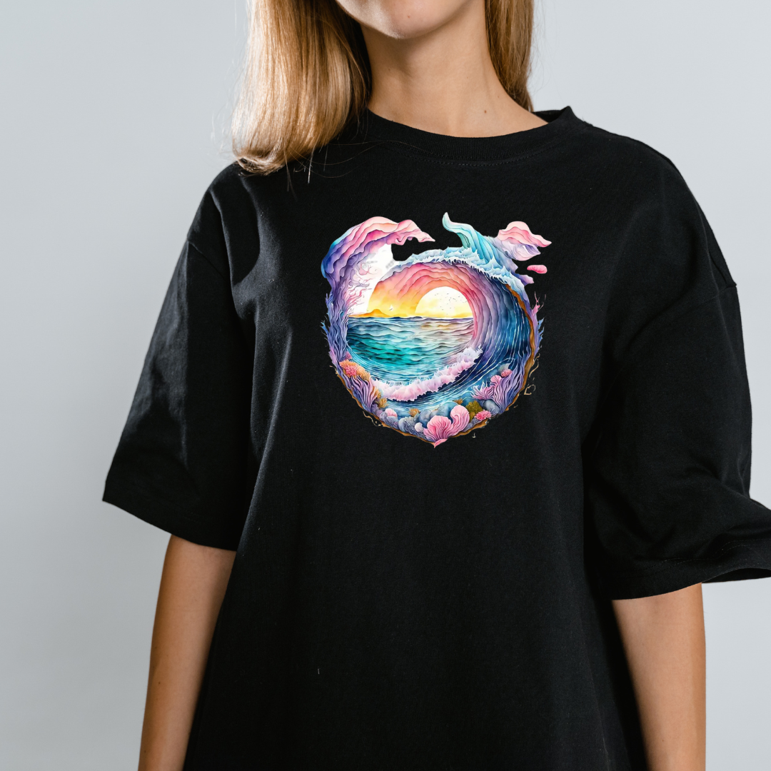 Girls - Waves - Short Sleeve T-Shirt-23