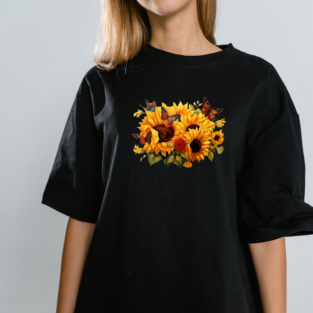 Girls - Guys - Sunflowers - Short Sleeve T-Shirt-25