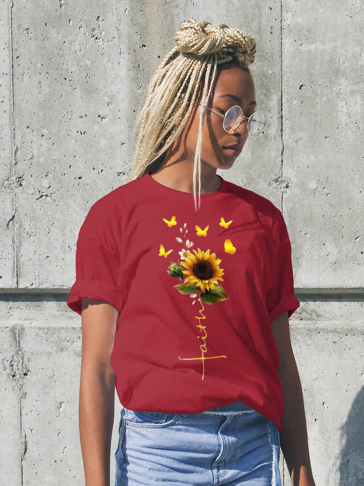 Girls - Guys - Sunflowers - Short Sleeve T-Shirt-26