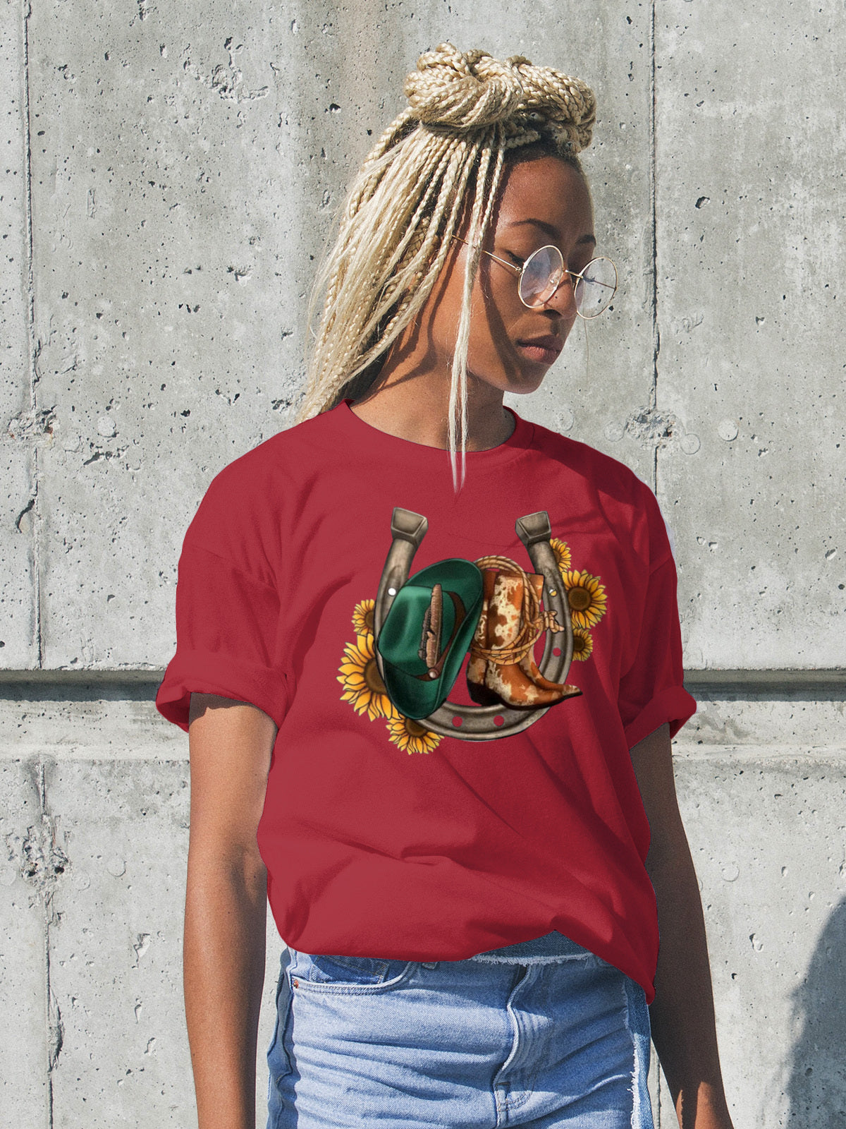Guys/Girls - Cowgirl - Short Sleeve T-Shirt-27