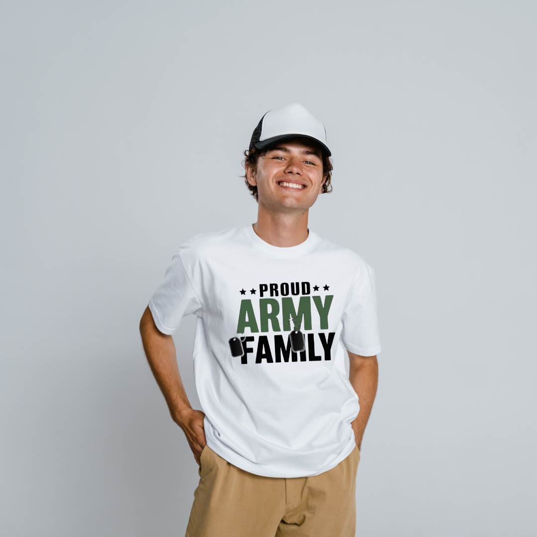 Girls-Guys - Army Family - Short Sleeve T-Shir-50