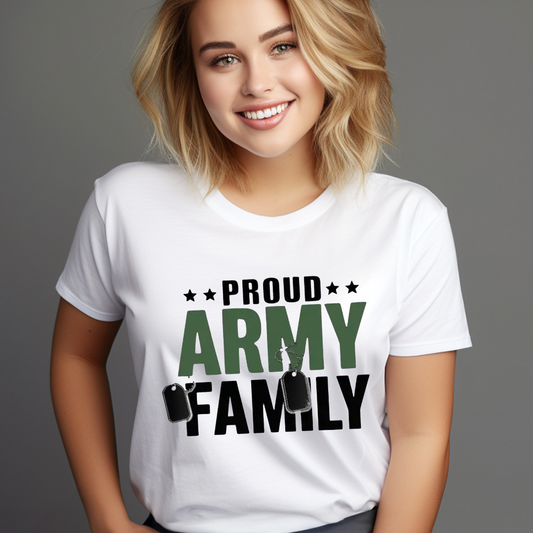 Girls-Guys - Army Family - Short Sleeve T-Shir-50