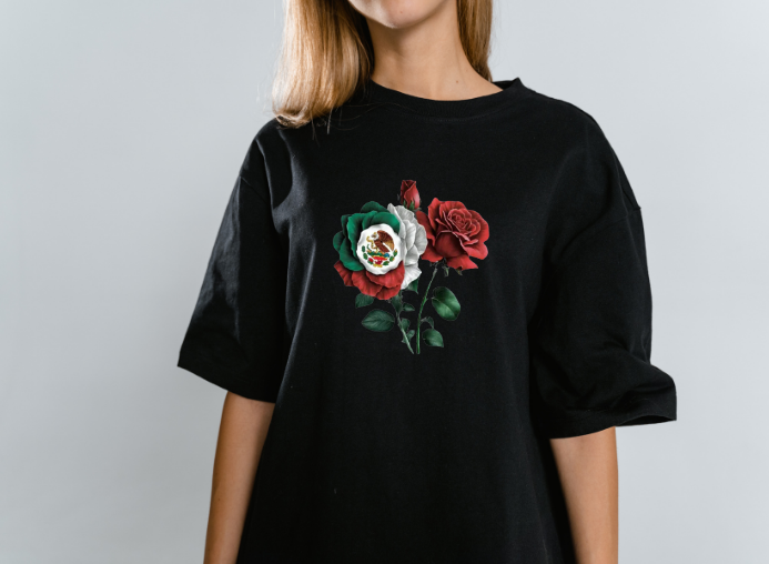 Girls-Guys - Mexican Rose - Short Sleeve T-Shirt-54