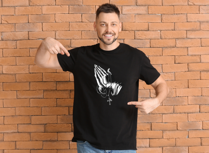 Girls-Guys - Religious/Praying Hands - Short Sleeve T-Shirt57