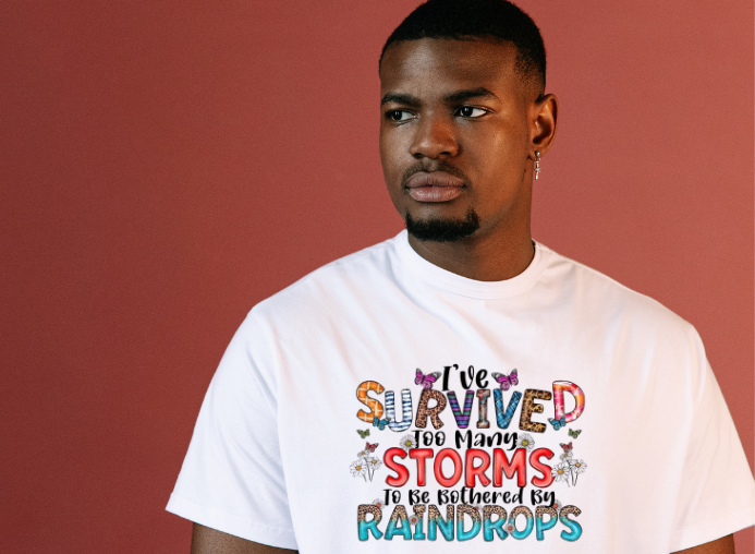 Girls-Guys - Survived the Storm - Short Sleeve T-Shirt-58
