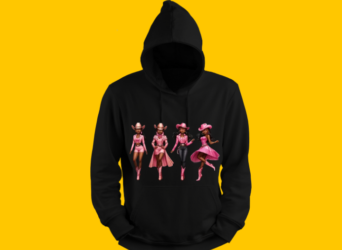 Girls-Guys - Cowgirls in Pink - Hoodies-63