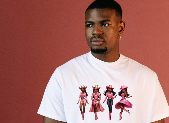 Girls-Guys -  Cowgirls in Pink - Short Sleeve T-Shirt-63