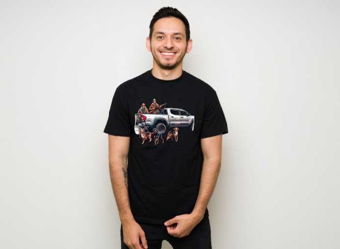 Girls-Guys -  Hunters and Dogs - Short Sleeve T-Shirt-64